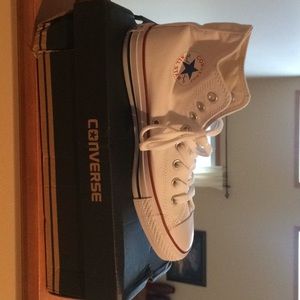 Brand New Converse White Hightops